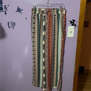 Bohemian Multicolor wide leg pant